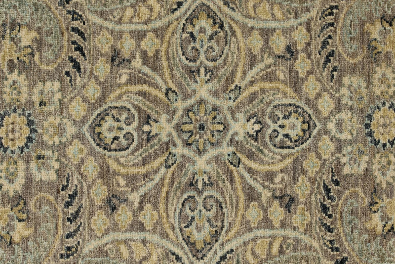 4x5 Brown and Multicolor Anatolian Tribal Rug