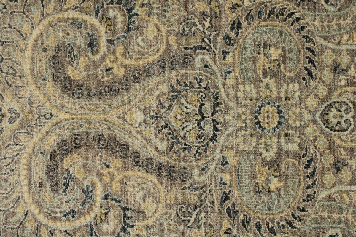 4x5 Brown and Multicolor Anatolian Tribal Rug