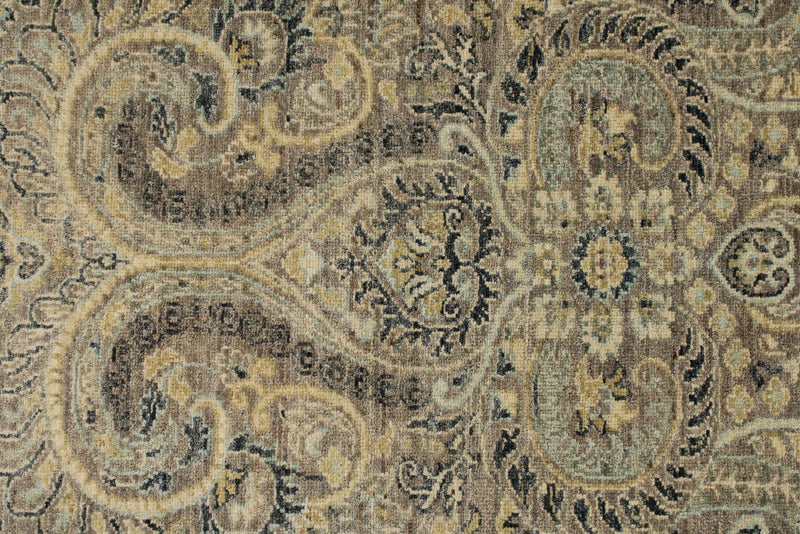 4x5 Brown and Multicolor Anatolian Tribal Rug