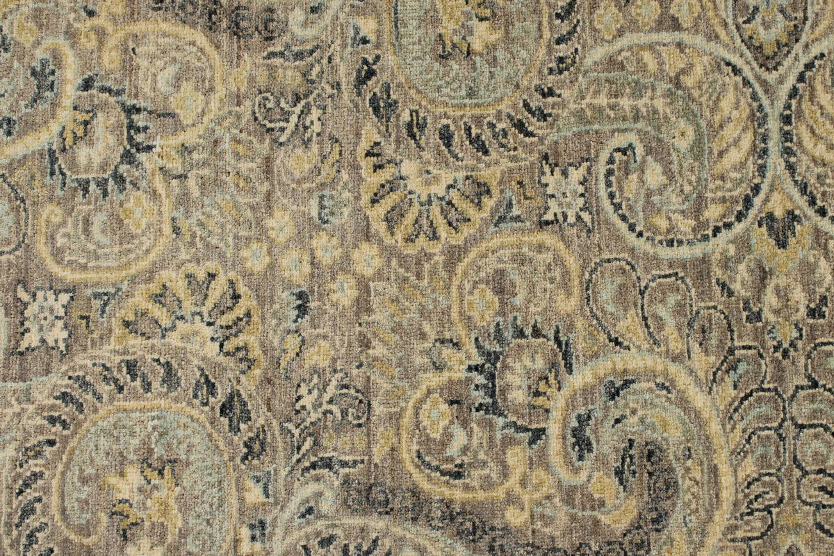 4x5 Brown and Multicolor Anatolian Tribal Rug