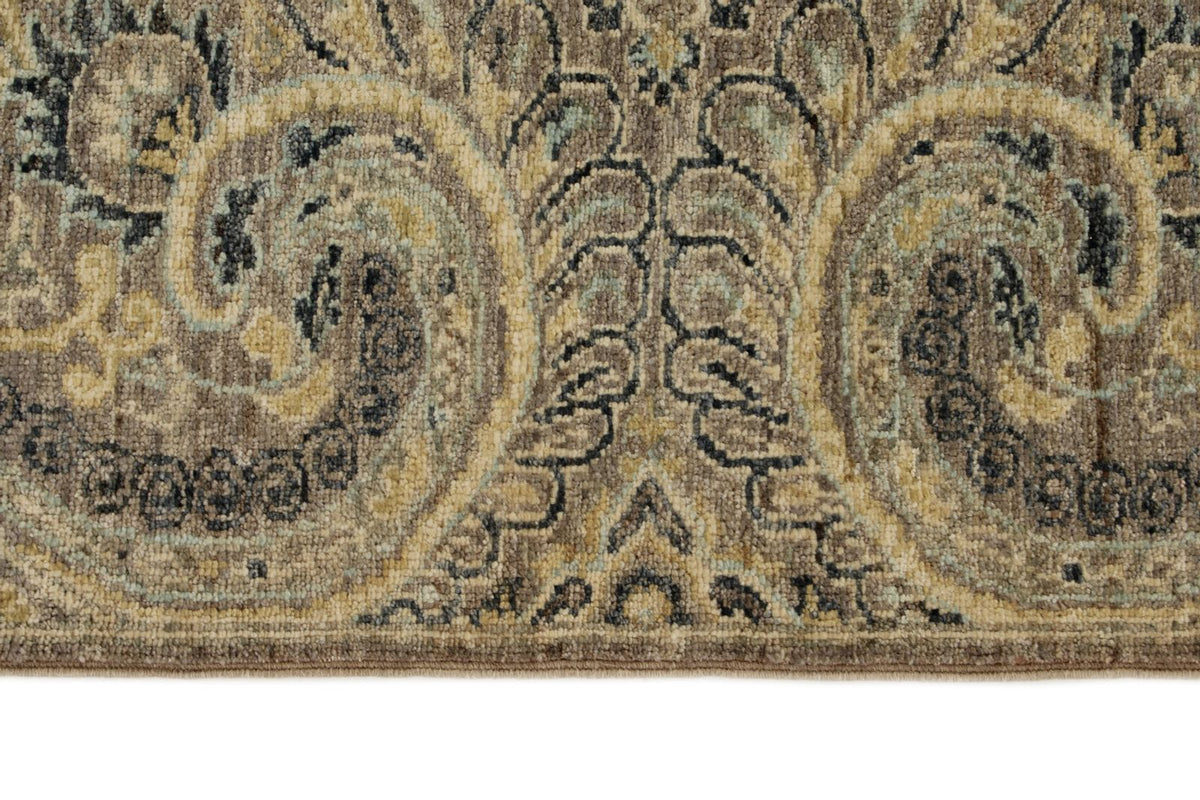 4x5 Brown and Multicolor Anatolian Tribal Rug