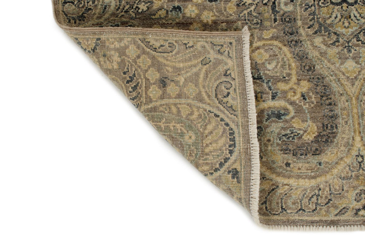 4x5 Brown and Multicolor Anatolian Tribal Rug