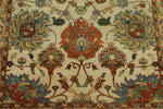 4x6 Ivory and Camel Turkish Tribal Rug