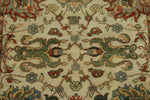 4x6 Ivory and Camel Turkish Tribal Rug