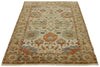 4x6 Ivory and Camel Turkish Tribal Rug