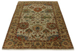 4x6 Ivory and Camel Turkish Tribal Rug