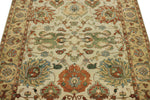 4x6 Ivory and Camel Turkish Tribal Rug