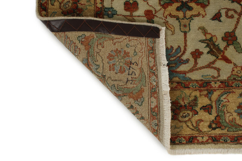 4x6 Ivory and Camel Turkish Tribal Rug