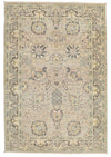 4x6 Gray and Ivory Turkish Oushak Rug