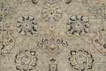 4x6 Gray and Ivory Turkish Oushak Rug