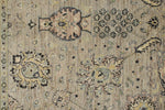 4x6 Gray and Ivory Turkish Oushak Rug