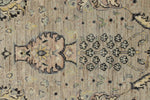 4x6 Gray and Ivory Turkish Oushak Rug