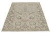 4x6 Gray and Ivory Turkish Oushak Rug