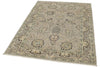 4x6 Gray and Ivory Turkish Oushak Rug