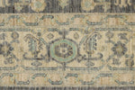 4x6 Gray and Ivory Turkish Oushak Rug