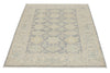 4x6 Gray and Ivory Turkish Oushak Rug