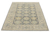 4x6 Gray and Ivory Turkish Oushak Rug