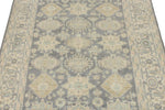 4x6 Gray and Ivory Turkish Oushak Rug