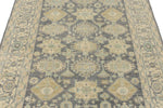 4x6 Gray and Ivory Turkish Oushak Rug