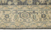 4x6 Gray and Ivory Turkish Oushak Rug