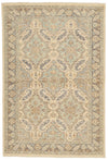 4x6 Gray and Ivory Turkish Oushak Rug
