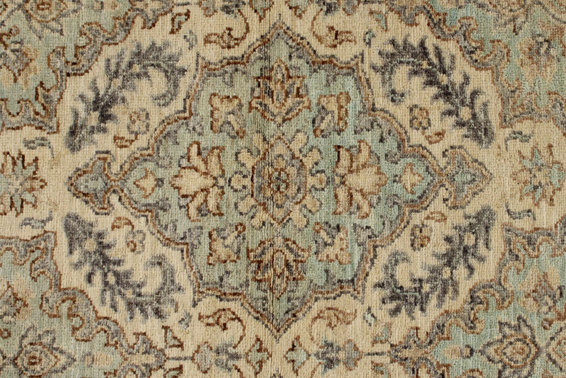 4x6 Gray and Ivory Turkish Oushak Rug