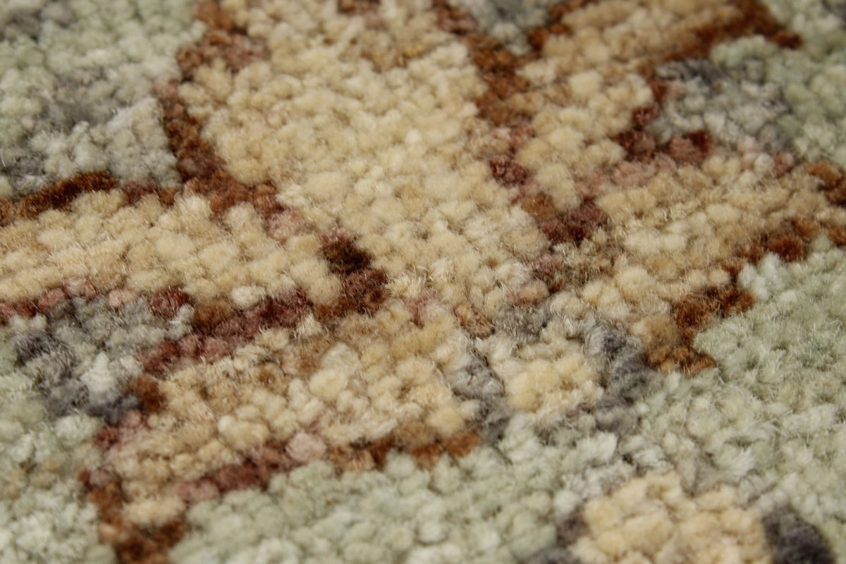 4x6 Gray and Ivory Turkish Oushak Rug