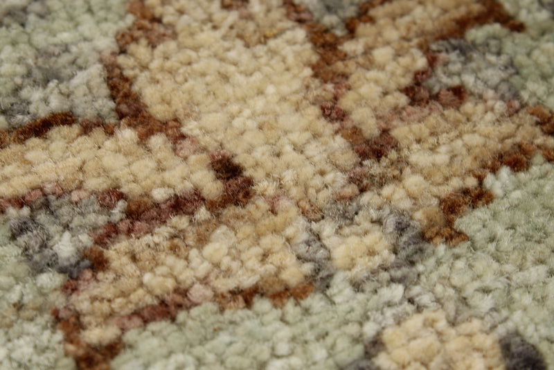 4x6 Gray and Ivory Turkish Oushak Rug
