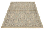 4x6 Gray and Ivory Turkish Oushak Rug