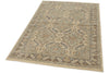 4x6 Gray and Ivory Turkish Oushak Rug