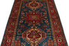 4x6 Red and Blue Kazak Tribal Rug