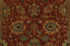 4x6 Rust and Ivory Turkish Tribal Rug