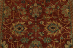 4x6 Rust and Ivory Turkish Tribal Rug
