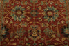 4x6 Rust and Ivory Turkish Tribal Rug