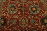 4x6 Rust and Ivory Turkish Tribal Rug