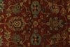 4x6 Rust and Ivory Turkish Tribal Rug