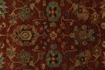 4x6 Rust and Ivory Turkish Tribal Rug