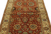 4x6 Rust and Ivory Turkish Tribal Rug