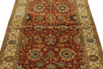 4x6 Rust and Ivory Turkish Tribal Rug