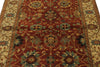 4x6 Rust and Ivory Turkish Tribal Rug