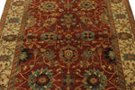 4x6 Rust and Ivory Turkish Tribal Rug
