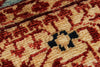 5x7 Light Blue and Ivory Turkish Tribal Rug