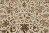 5x7 Beige and Burgundy Persian Rug