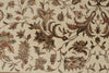 5x7 Beige and Burgundy Persian Rug