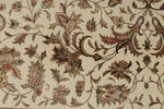 5x7 Beige and Burgundy Persian Rug