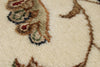 5x7 Beige and Burgundy Persian Rug