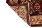 5x7 Burgundy and Ivory Turkish Tribal Rug