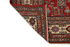 5x7 Red and Ivory Kazak Tribal Rug