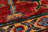 5x7 Red and Ivory Kazak Tribal Rug