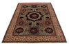 5x7 Green and Beige Turkish Traditional Rug